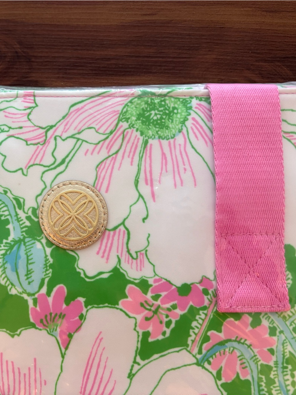 Lilly Pulitzer Floral Garment Bag Green Poppyland NWT - Picture 2 of 6